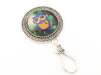 Friendly Owl Portuguese Knitting Pin with Matching Stitch Markers, Magnetic