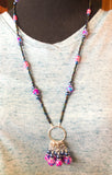 Stitch Marker Necklace for Knitting or Crochet, Includes Removable Progress Keepers