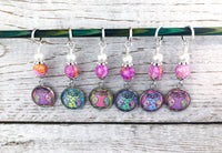 Bohemian Owls Stitch Markers for Knitting or Crochet