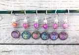 Bohemian Owls Stitch Markers for Knitting or Crochet