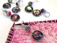 Wild Animal Stitch Markers for Knitting or Crochet, Choose Rings or Clasps