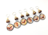 Squirrel Stitch Markers for Knitting or Crochet, Gift for Knitters, Progress Keepers