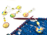 Sunflower Stitch Markers for Knitting or Crochet, Gifts for Knitter, Progress Keeper