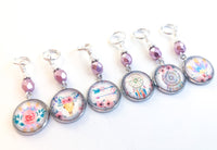 Cute Bohemian Stitch Markers for Knitting or Crochet, Dreamcatcher
