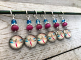 Dragonfly Stitch Markers for Knitting or Crochet, Gifts for Knitter, Snag Free