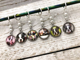 Boston Terrier Stitch Markers for Knitting | Gift for Knitters | Snag Free Rings or Clasps