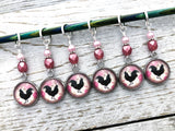 Rooster Stitch Markers for Knitting or Crochet, Gift for Knitters, Chicken Gifts