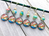 Bird Stitch Markers for Knitting or Crochet, with Rings or Clasps