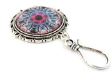 Magnetic Knitting Pin for Portuguese Knitters with Matching Stitch Markers, Fractal