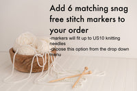 Knitting Needle Point Protector End Caps, Stitch Stopper