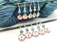 Butterfly Number Stitch Markers for Knitting or Crochet, Set of 10 or 20