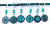 Mandala Stitch Markers for Knitting or Crochet