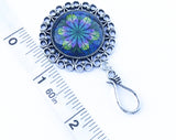 Flower Portuguese Knitting Pin with Matching Stitch Markers, Magnetic