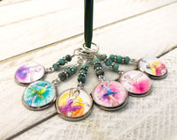 Ballerina Stitch Markers for Knitting or Crochet, Sets of 6-20