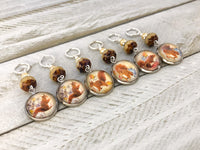 Squirrel Stitch Markers for Knitting or Crochet, Gift for Knitters, Progress Keepers