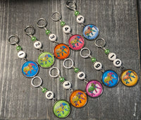 Boho Elephant Number Stitch Markers for Knitting or Crochet, Set of 10 or 20