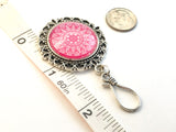 Bohemian Mandala Magnetic Portuguese Knitting Pin with Matching Stitch Markers