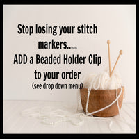 10-20 Number Stitch Markers for Knitting, Black Cat Progress Keepers