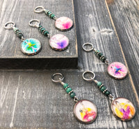 Ballerina Stitch Markers for Knitting or Crochet, Sets of 6-20