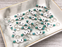 10-30 Number Stitch Markers for Knitting or Crochet