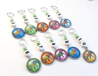 Boho Elephant Number Stitch Markers for Knitting or Crochet, Set of 10 or 20