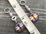 3-20 Dragonfly Knitting Stitch Markers, Crochet Stitch Marker Option