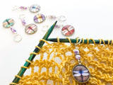 3-20 Dragonfly Knitting Stitch Markers, Crochet Stitch Marker Option