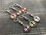 3-20 Dragonfly Knitting Stitch Markers, Crochet Stitch Marker Option