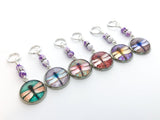 3-20 Dragonfly Knitting Stitch Markers, Crochet Stitch Marker Option