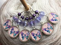 Butterfly Stitch Markers for Knitting or Crochet, Sets of 3-20 Markers