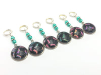 Dragonfly Stitch Markers for Knitting, Choose Rings or Clasps