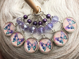 Butterfly Stitch Markers for Knitting or Crochet, Sets of 3-20 Markers