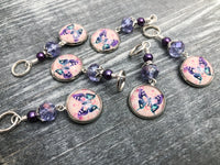 Butterfly Stitch Markers for Knitting or Crochet, Sets of 3-20 Markers