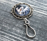 Portuguese Knitting Pin, Horses, Magnetic Pin