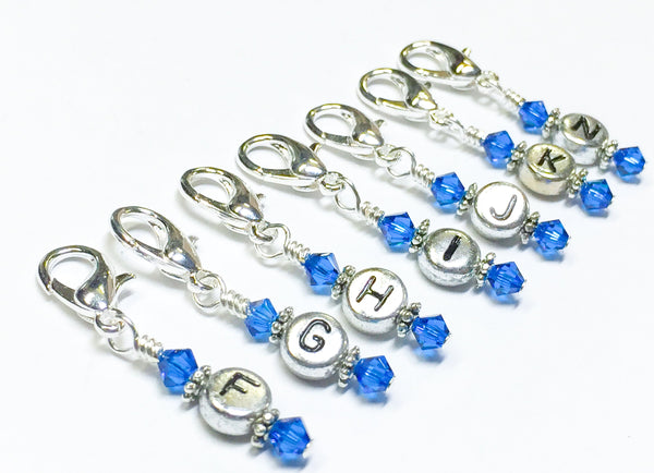 Customizable Letter Stitch Markers | Removable Progress Keepers | Crochet Hook Stitch Marker