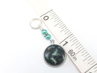 Dragonfly Stitch Markers for Knitting, Choose Rings or Clasps
