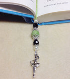 Handmade Beaded Bookmark, Ballet Book Thong, Gift for Book Lovers, Book Bling, books, Dancer's Bookmark- Stocking Stuffer ,  - Jill's Beaded Knit Bits, Jill's Beaded Knit Bits
 - 3