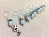 Cat Knittng Stitch Markers-  Snag Free Beaded Kitten stitch marker set- Gifts for Knitters- Crochet Stitch markers- Tools ,  - Jill's Beaded Knit Bits, Jill's Beaded Knit Bits
 - 4