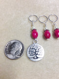 Tree of Life Knitting Stitch Marker Set, Snag Free Beaded Stitch Marker Set, Pattern Markers, Gift for Knitters ,  - Jill's Beaded Knit Bits, Jill's Beaded Knit Bits
 - 3