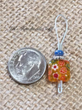 Knitting Stitch Markers- Beaded Yellow Flowers- SNAG FREE Wire Markers ,  - Jill's Beaded Knit Bits, Jill's Beaded Knit Bits
 - 5