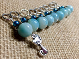 Cat Knittng Stitch Markers-  Snag Free Beaded Kitten stitch marker set- Gifts for Knitters- Crochet Stitch markers- Tools ,  - Jill's Beaded Knit Bits, Jill's Beaded Knit Bits
 - 3