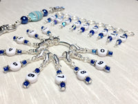 0 to 99 Numbered Row Counter System with Beaded Lanyard Holder- Numbered Piggyback Snag Free Stitch Markers- Gifts for Knitters ,  - Jill's Beaded Knit Bits, Jill's Beaded Knit Bits
 - 4