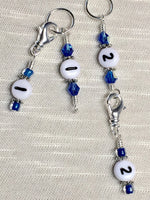 0 to 99 Numbered Row Counter System with Beaded Lanyard Holder- Numbered Piggyback Snag Free Stitch Markers- Gifts for Knitters ,  - Jill's Beaded Knit Bits, Jill's Beaded Knit Bits
 - 5