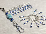0 to 99 Numbered Row Counter System with Beaded Lanyard Holder- Numbered Piggyback Snag Free Stitch Markers- Gifts for Knitters ,  - Jill's Beaded Knit Bits, Jill's Beaded Knit Bits
 - 1