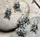 Cute Frog Stitch Markers- 6 Snag Free Green & Brown Beaded Knitting Markers- Gifts for Knitters- Tools- Supplies- Crochet Markers ,  - Jill's Beaded Knit Bits, Jill's Beaded Knit Bits
 - 2