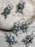Cute Frog Stitch Markers- 6 Snag Free Green & Brown Beaded Knitting Markers- Gifts for Knitters- Tools- Supplies- Crochet Markers ,  - Jill's Beaded Knit Bits, Jill's Beaded Knit Bits
 - 3