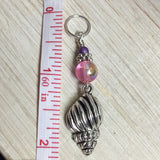 Seashells Stitch Marker Set- Snag Free Beaded Stitch Markers- Gift for Knitters- Crochet Tools- set of 6 ,  - Jill's Beaded Knit Bits, Jill's Beaded Knit Bits
 - 5