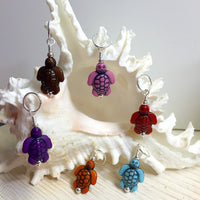 6 Little Turtles Stitch Markers- Gift for Knitters ,  - Jill's Beaded Knit Bits, Jill's Beaded Knit Bits
 - 1