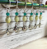 Cute Crabs Stitch Marker Set- Snag Free Knitting Markers , stitch markers - Jill's Beaded Knit Bits, Jill's Beaded Knit Bits
 - 2