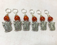 6 Chipmunk Stitch Markers- Snag Free Gifts for Knitters , Stitch Markers - Jill's Beaded Knit Bits, Jill's Beaded Knit Bits
 - 3